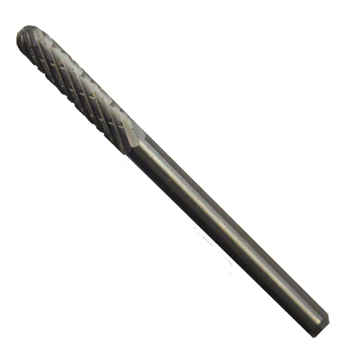 Lima rotativa de carburo de tungsteno cilíndrica punta redonda tipo sc-42 de 1/8" x 9/16" x 1/8" de doble filo para desbaste pesado