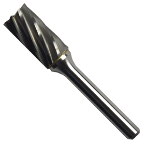 Lima rotativa de carburo de tungsteno cilíndrica con corte frontal tipo sb-5 de 1/2" x 1" x 1/4" de un filo para desbaste pesado de metales no ferrosos
