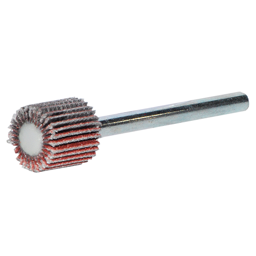 Rueda flap de 3/8" x 3/8" con vástago de 1/8" en g 180, tenazit premium - mini ruedas flap
