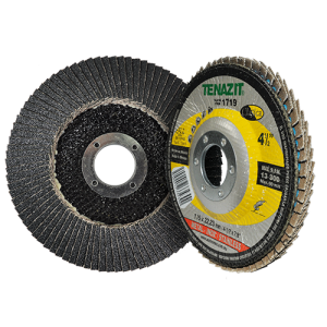 Disco laminado tipo b de 4-1/2" en g 120 para desbaste de metal y acero inoxidable, clásico