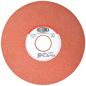 Rueda abrasiva vitrificada naranja de 7" x 1/4" x 1-1/4" en g 60 para rectificado de acero