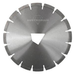 Disco de diamante segmentado de 10" y barreno sc para corte de juntas de contración de concreto verde, platino 5000