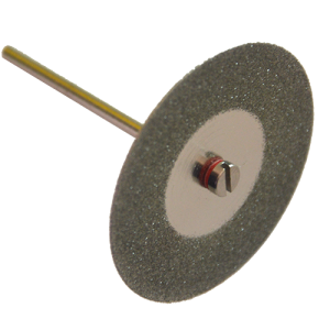 Disco de diamante de rin continuo de 1-1/2" con vástago de 1/8", electrodepositado para corte de piedra