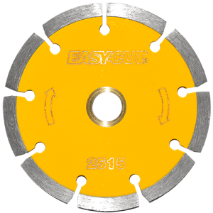 Disco de diamante segmentado de 4-1/2" amarillo para corte de recinto volcánico, easy-cut