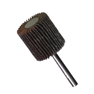 Rueda flap de 1" x 1" con vástago de 1/4" en g 80, easy-cut