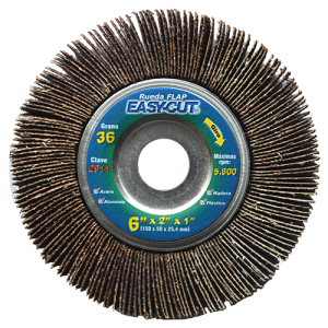 Rueda flap de 6" x 2" x 1" en g 50, easy-cut