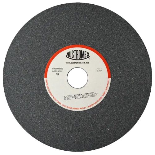 Rueda abrasiva vitrificada gris de 12" x 1 1/2" x 1-1/2" en g 60 para esmerilado de metal