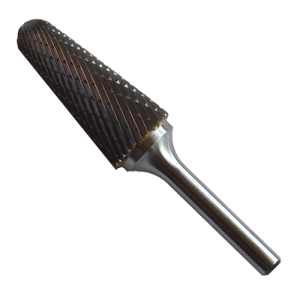 Lima rotativa de carburo de tungsteno cónica punta redonda tipo sl-7 de 3/4" x 1-1/2" x 1/4" de doble filo para desbaste pesado