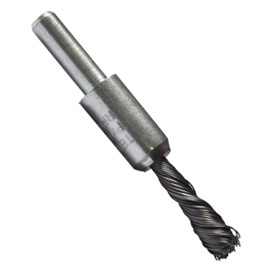Cepillo tipo copa de 3/8" de alambre trenzado de acero al carbón calibre 0.014" con vástago de 1/4", magma