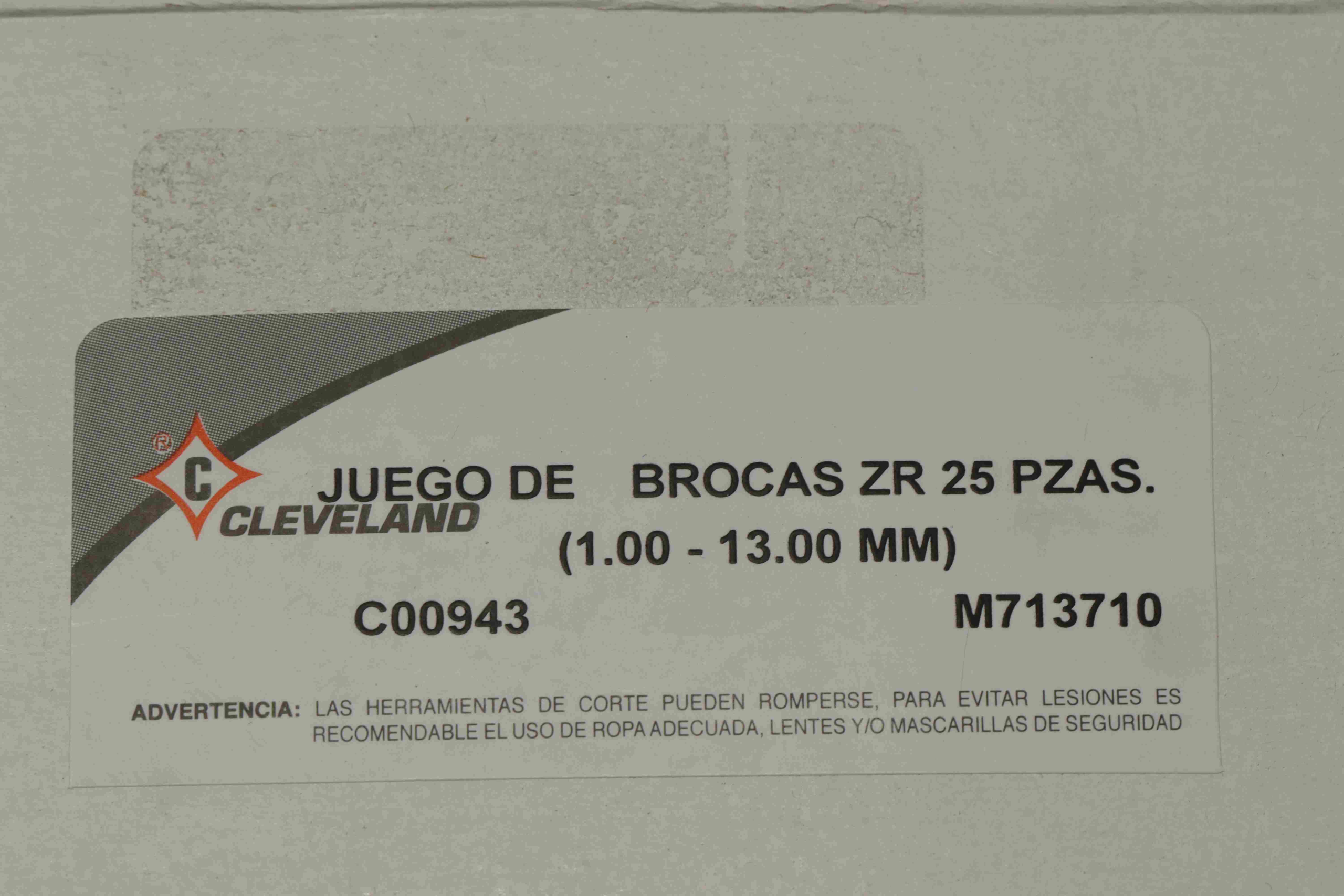 Jgo brocas zr mil 1 mm - 13 mm