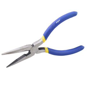Pinza para electricista con mango con doble plastisol de 8" punta larga