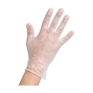 Guante de vinil latex mediano