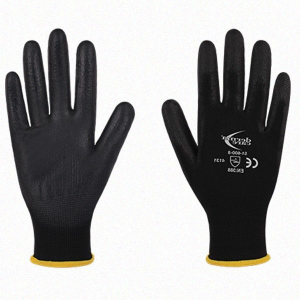 Guante nylon negro con poliuretano no. 7