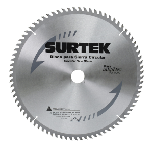 Disco para sierra circular para corte madera 60 dientes, 7-1/4"
