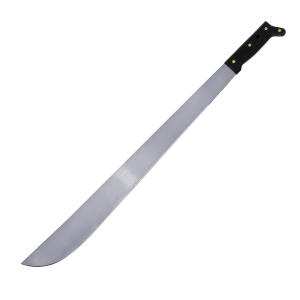 Machete troquelado con mango negro recto 20"
