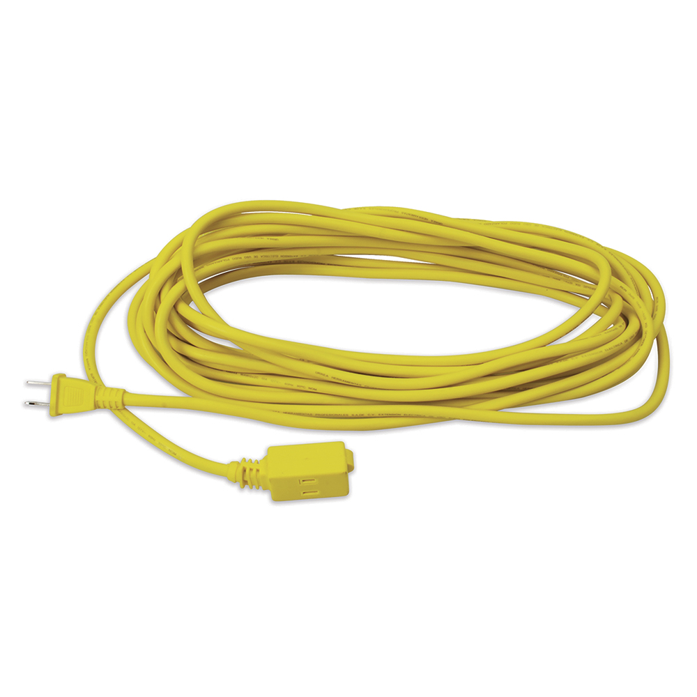 Extensión eléctrica uso rudo polarizada color amarillo, 15 m