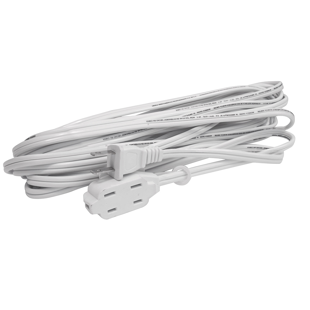 Extensión eléctrica doméstica color blanco, 8 m