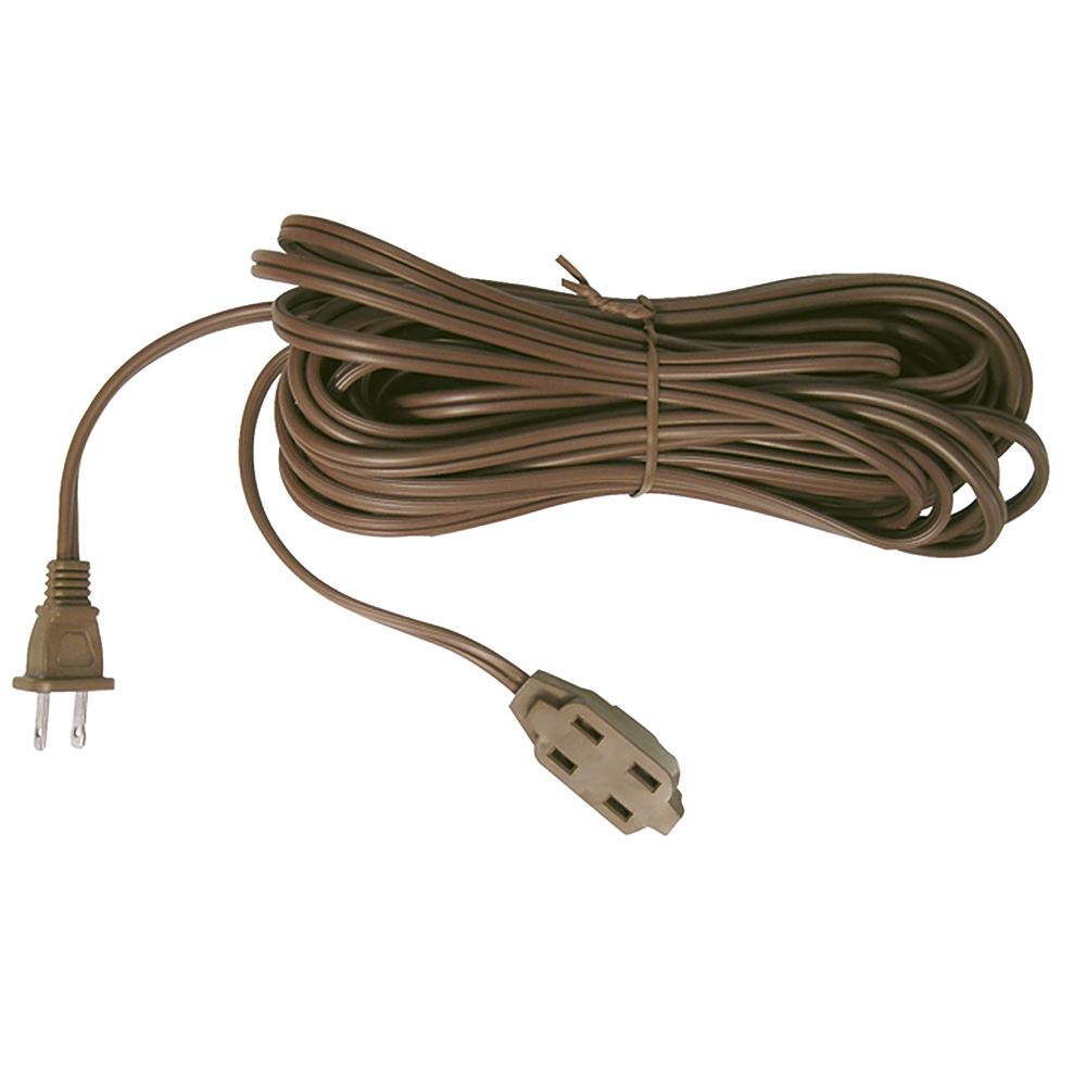 Extensión eléctrica doméstica color café, 8 m