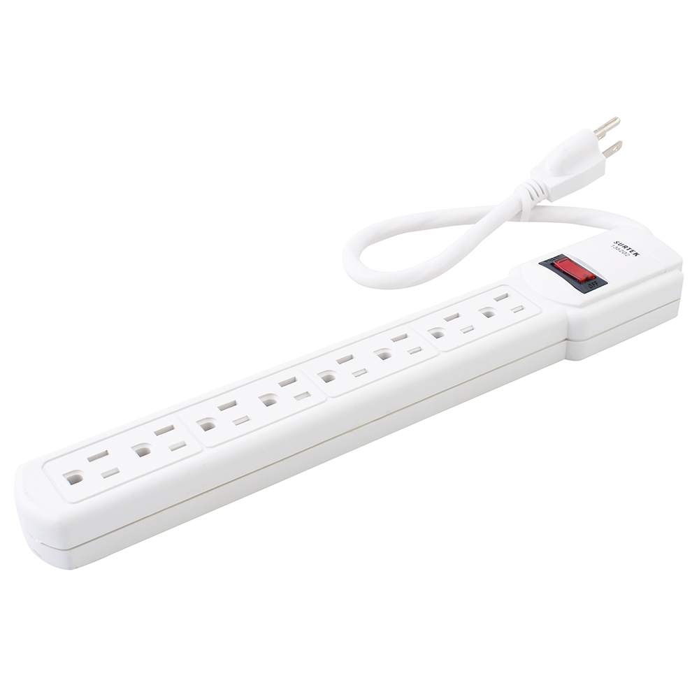 Multicontacto 7 entradas cable 30 cm