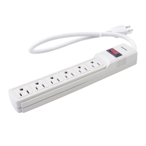 Supresor de picos 6 entradas cable 270 j, de 45 cm