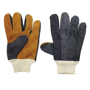 Guantes de carnaza y algodón tipo payaso unitalla