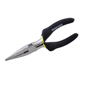 Pinza para electricista con mango rubber grip de 7" punta larga