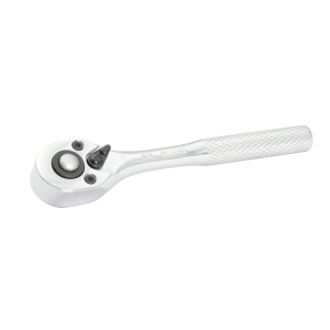 Matraca reversible cromada, quick release, para dado cuadro de 1/4"