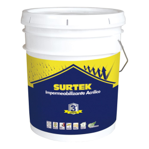 Cubeta de impermeabilizante 19 lt color blanco con protección de 3 años