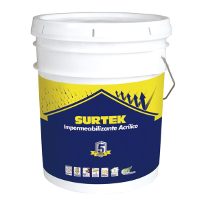Cubeta de impermeabilizante 19 lt color blanco con protección de 5 años