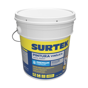 Cubeta de pintura vinílica premium 19 lt color blanco