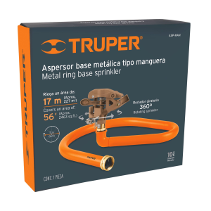 Aspersor base metálica, tipo manguera, truper