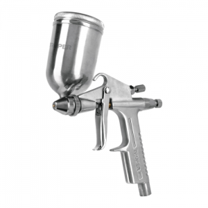 Pistola compacta p/retoque lvmp vaso alum, 0.5 mm, truper