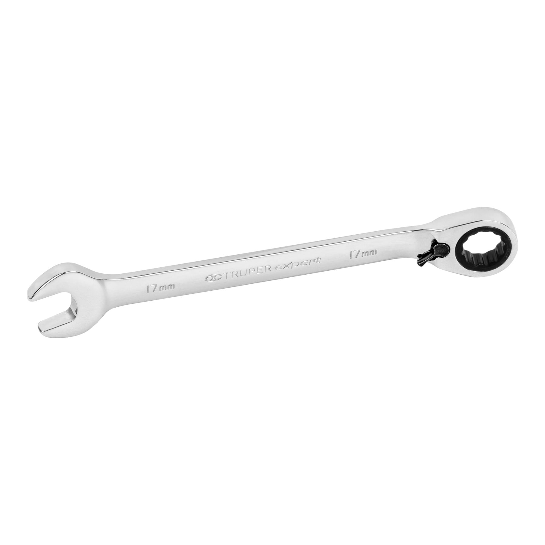Llave combinada matraca reversible 17mmx223 mm largo, expert