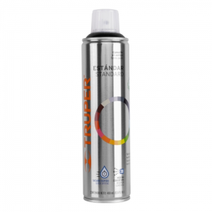 Pintura en aerosol, negro brillante, bote esbelto, 400 ml