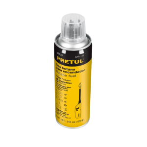 Lata de gas butano para encendedor, 125 g, pretul