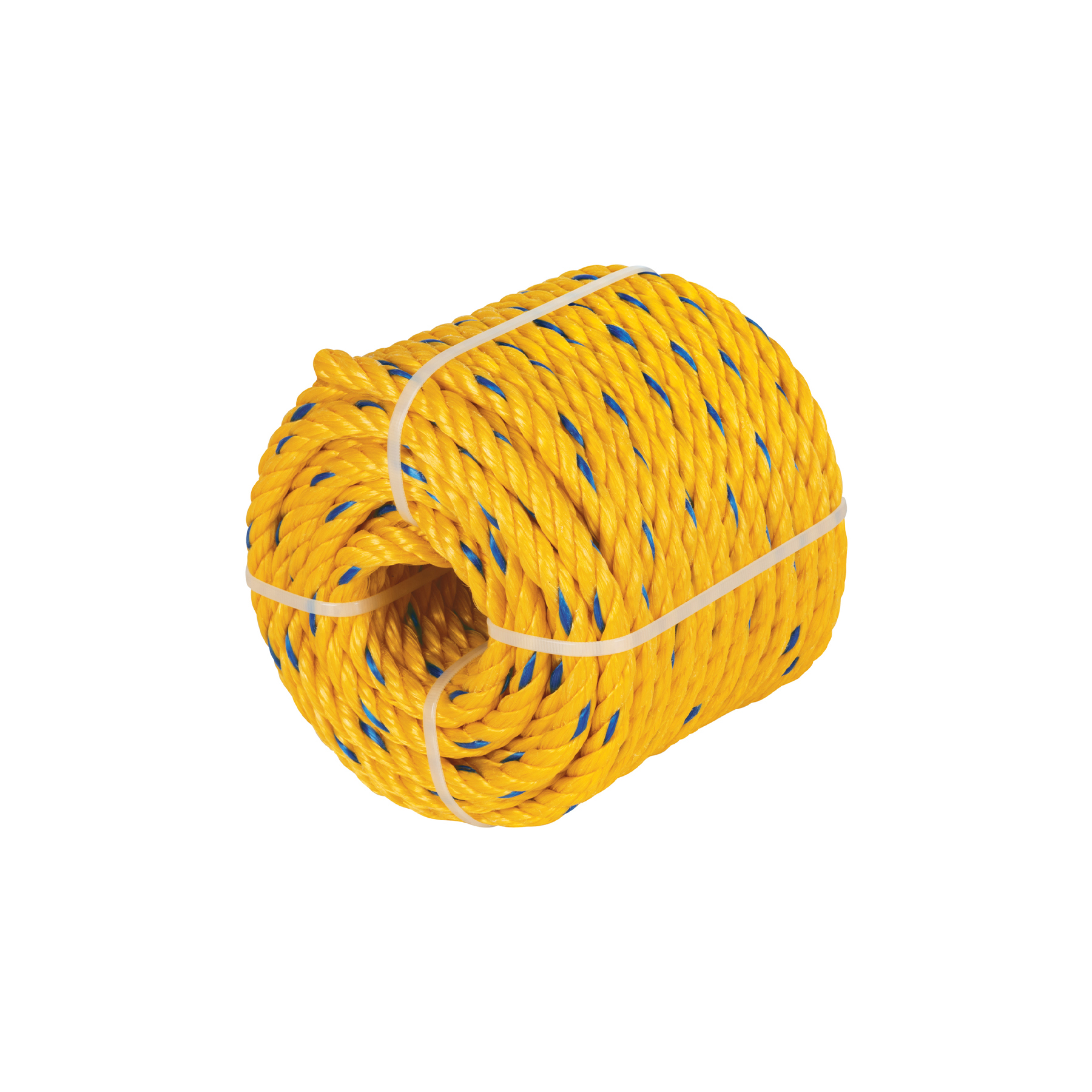 Madeja de cuerda amarilla de polipropileno 6mm, 15m, fiero