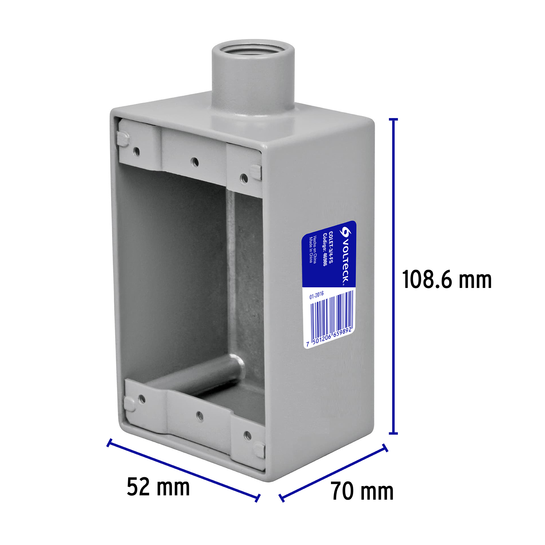 Condulet 3/4' conexión tipo fs, volteck