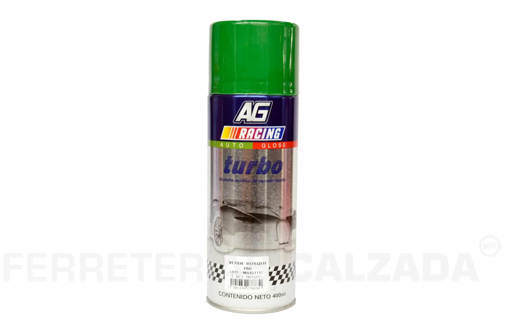 Aerosol verde bosque