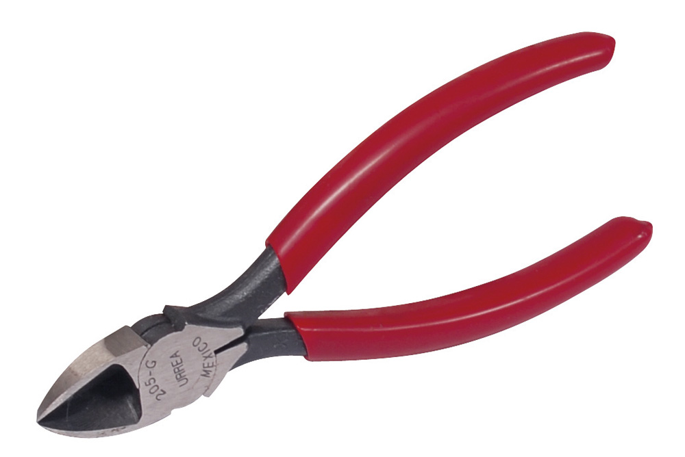 Pinza para electricista con mango rubber grip de 5-13/32" corte diagonal