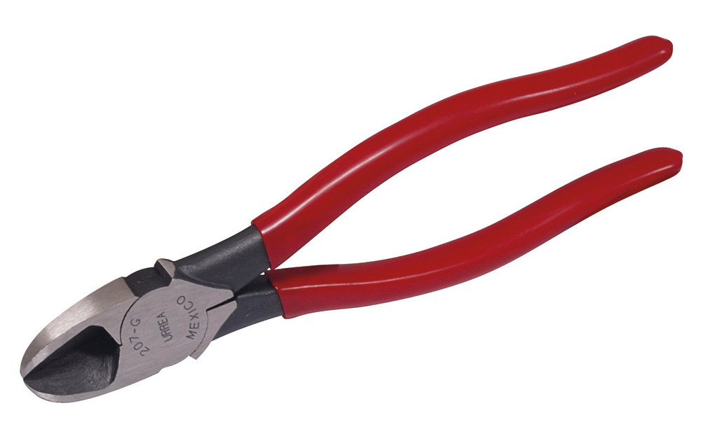 Pinza para electricista con mango rubber grip de 7-3/4" corte diagonal alta palanca
