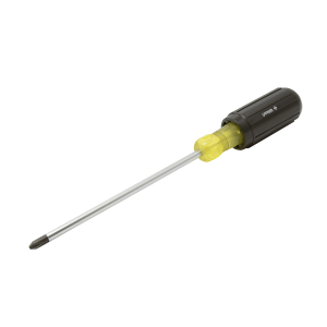 Destornillador con mango cushion grip, punta phillips barra redonda #4 x 8"