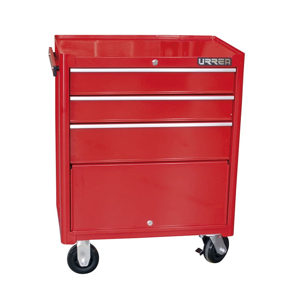 Gabinete móvil con 3 gavetas color rojo 27" serie i