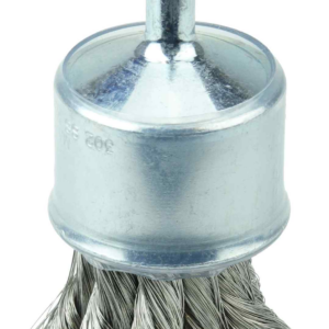 1-1/8" cepillo de punta de alambre trenzado, .020" inox