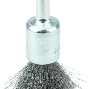 1/2" cepillo de punta con vástago de alambre ondulado, .006"