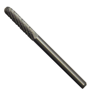 Lima rotativa de carburo de tungsteno cilíndrica punta redonda tipo sc-42 de 1/8" x 9/16" x 1/8" de doble filo para desbaste pesado