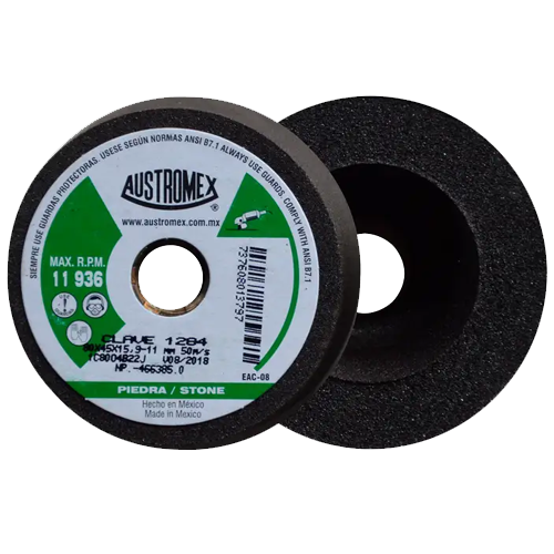 Copa abrasiva resinosa de 3-5/32" y entrada 5/8"-11h en g 80 para desbaste fino de piedra, magma