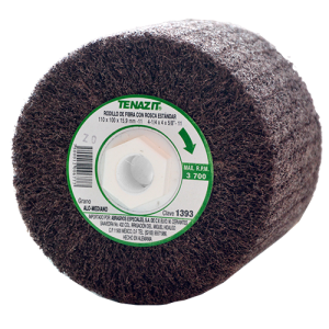 Rodillo de fibra de 4-1/4" x 4" x 5/8"-11h en g mediano, tenazit premium