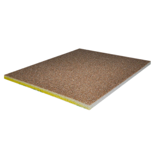 Almohadilla de lija de 4-1/2" x 5-1/2" x 1/4" en g 100 (fino)