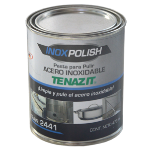 Pasta para pulido de acero inoxidable en lata de 473 ml con aprobación nsf