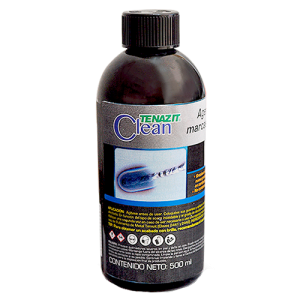 Líquido con agente eliminador de marcas de soldadura en acero inoxidable en botella de 500 ml
